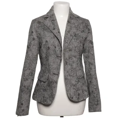 Blazer (Gray, Black) from Fashion Elle Polyester, Wool