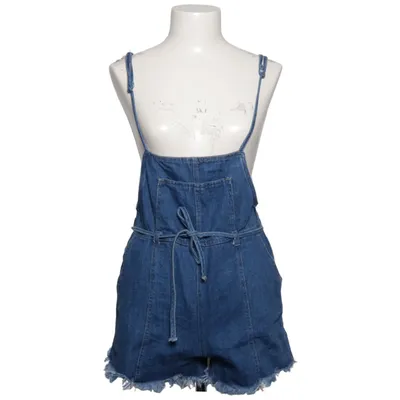 Hängselshorts (Blå) från Bershka_BSKGIRL Bomull