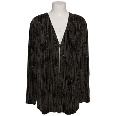 Cardigan (Black, Silver) from Schmeinck Acetate, Elastane
