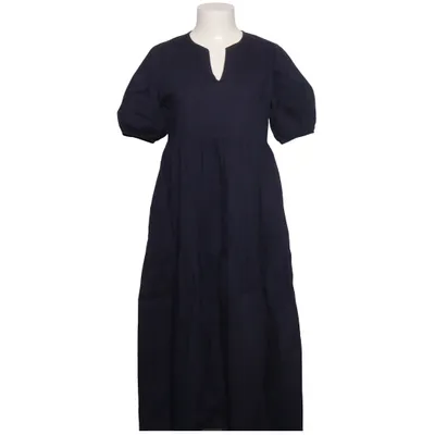 Maxikleid (Blau) von Remix Baumwolle, Elasthan