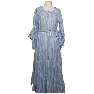 Dress (Blue, White) from Erika Cavallini Cotton
