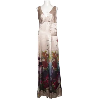Maxi dress (Beige, Multicolored) from Donna by Hallhuber Polyester, Silk