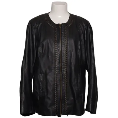 Leren jack (Zwart) van JCC Collection Leer, Polyester