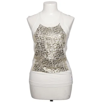 Tank Top (White, Gold) from Adidas by Stella McCartney Organic cotton
