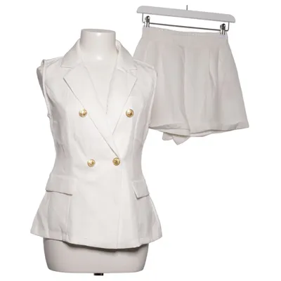 Set (White) from Shein Elastane, Polyester