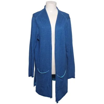 Cardigan (Blue) from Open End Acrylic, Polyamide, Polyester, Wool