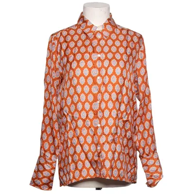 Blouse (Brown, Blue, Multicolored) from Sandro Silk