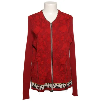 Cardigan (Red, Multicolored) from Eva & Claudi Wool
