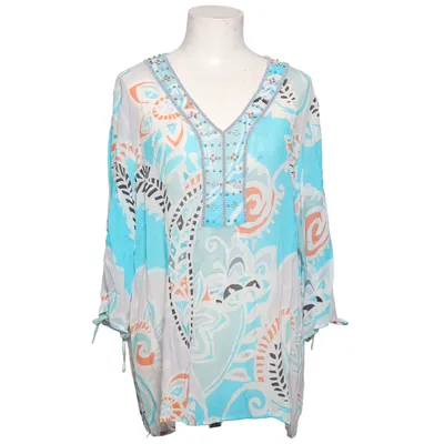 Blouse (Blue, Multicolored) from Open End Viscose