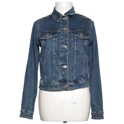 Veste en jean (Bleu) de Mango Denim Coton, Élasthane