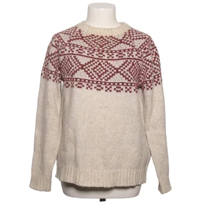 Sweater (Beige, Red) from Natura Acrylic, Nylon, Polyester, Wool