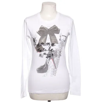 T-shirt à manches longues (Blanc) de Margittes Coton