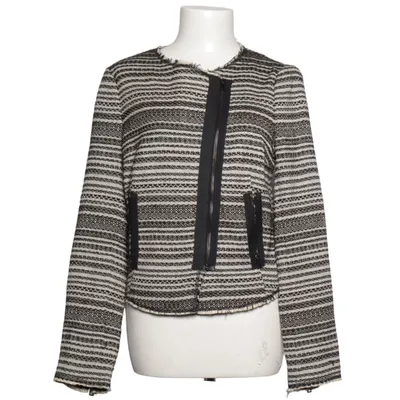 Veste (Noir, Beige) de Oui Collection Acrylique, Coton, Polyester, Laine