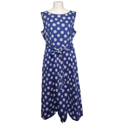 Kjole (Blå, Hvid) fra Anne Klein Bomuld, Elastan, Polyester