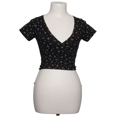 Omlottblus (Svart, Vit) från Brandy Melville Bomull, Elastan
