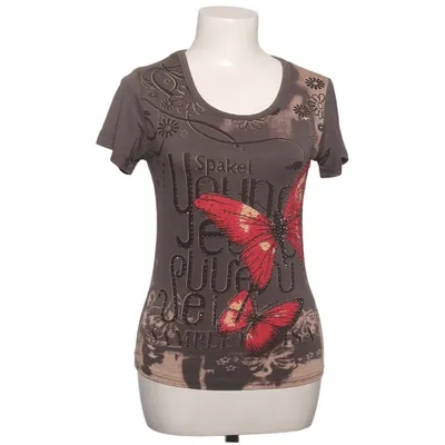 T-shirt (Gray, Multicolored) from Mei Na