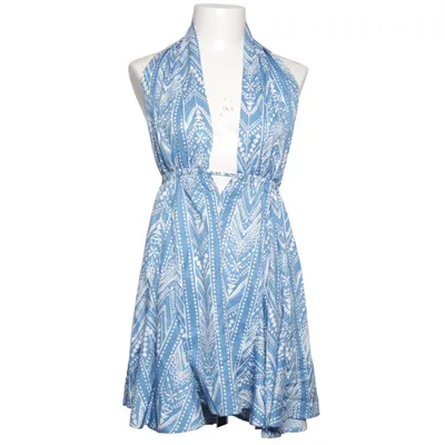 Beach dress (Blue, White) from INDEFEIR Polyester