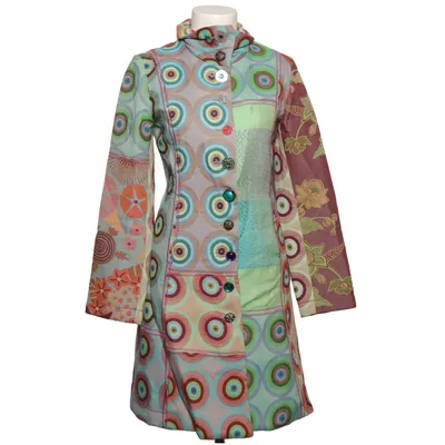 Coat (Green, Multicolored) from Desigual Cotton, Polyester, Viscose