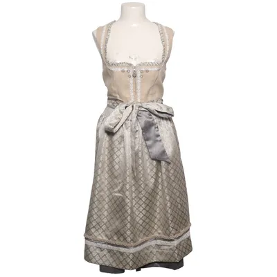Dirndl (Beige, Grau) von Krüger Baumwolle, Leinen