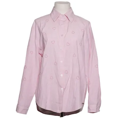 Shirt (Pink, White) from Melya Melody Cotton, Polyester