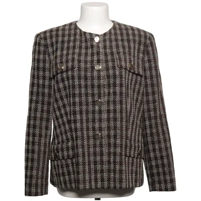 Blazer (Marron, Blanc) de Milar Viscose, Laine