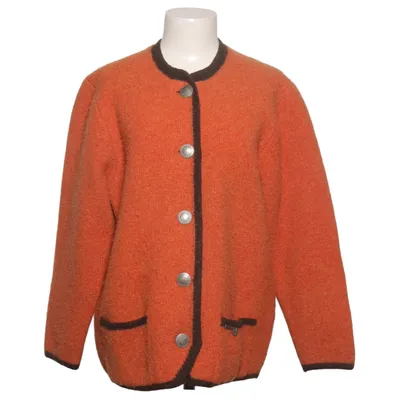 Cardigan (Sort, Orange) fra Stapf Uld