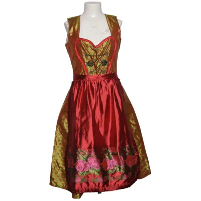 Dirndl (Groen, Rood, Meerkleurig) van Nockstein Trachten Polyester
