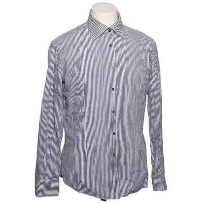 Shirt (Blue, White) from Takeshy Kurosawa Cotton