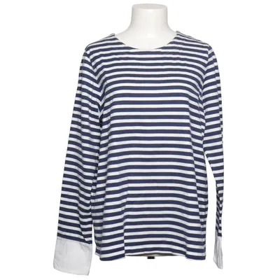 Langærmet t-shirt (Blå, Hvid) fra Holly & Whyte by Lindex Bomuld