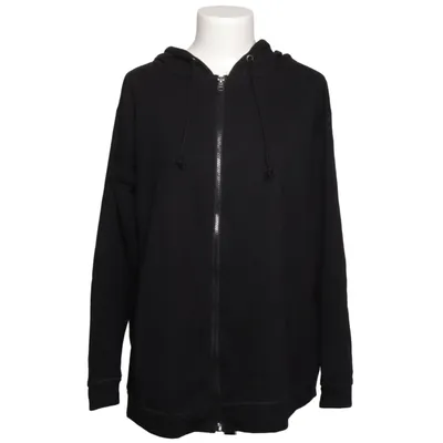 Hoodie (Black) from Janina Curved Cotton, Polyester
