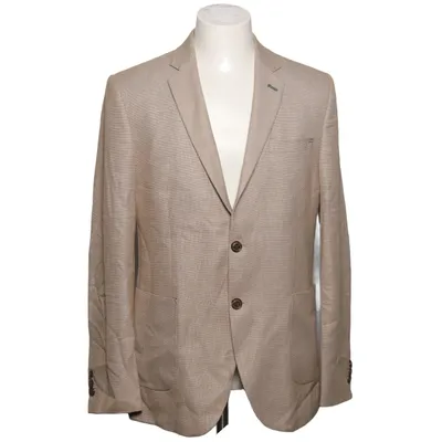 Blazer (Beige) from Cobra Linen, Polyester, Viscose
