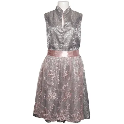 Dirndl (Grå, Rosa) från Alpenmärchen Bomull, Polyester