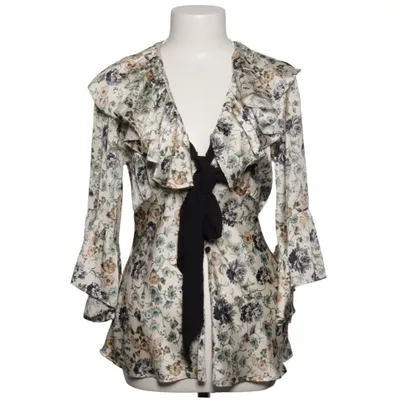 Bluse (Hvid, Flerfarvet) fra Zara Polyester