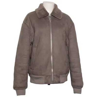 Shearling jacket (Gray) from Zara Polyester