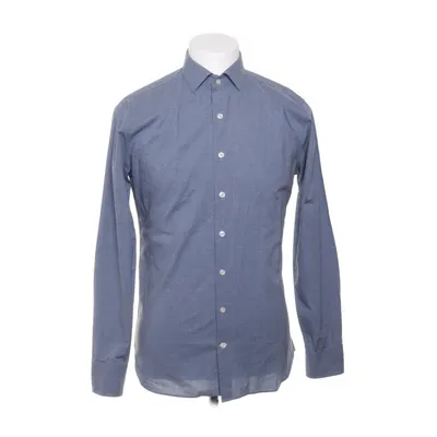 Shirt (Blauw) van Mango Man Bamboo, Katoen