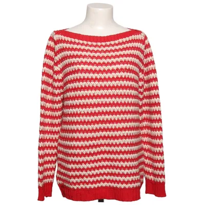 Pull-over (Rouge, Blanc) de Phildar Acrylique, Coton