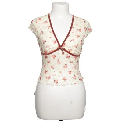 Wikkelblouse (Beige, Roze, Rood) van Urban Outfitters