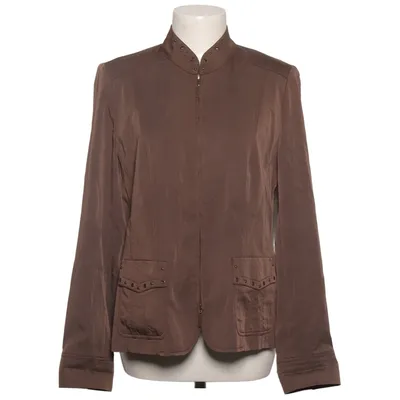 Jacket (Brown) from Frank Walder Acetate, Lyocell, Polyamide, Polyurethane