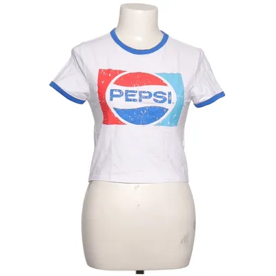 T-shirt (Wit, Blauw, Rood) van Pepsi Katoen, Elastaan