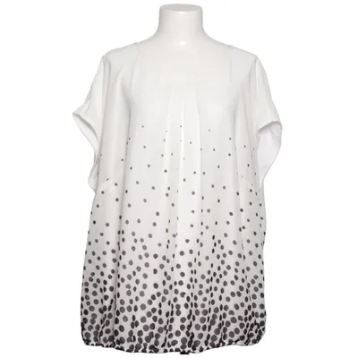 Haut (Blanc, Noir) de Creation L Polyester, Viscose