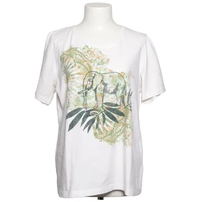 T-shirt (White, Green, Brown) from Marco Pecci Cotton, Elastane