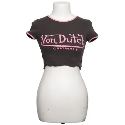 Crop top (Svart, Rosa) från Von Dutch Bomull, Elastan