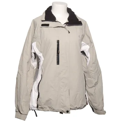 Ski jacket (Beige, White) from Chamonix Polyamide, Polyester, Polyurethane