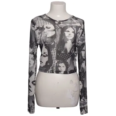 Långärmad t-shirt (Svart, Vit, Flerfärgad) från FB Sister Elastan, Polyester
