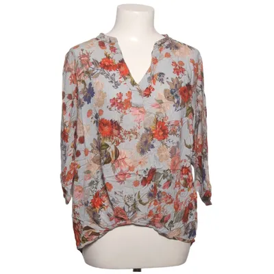 Bluse (Blau, Mehrfarbig) von Funky Staff Baumwolle, Metallfaser