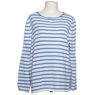 Långärmad t-shirt (Blå, Vit) från Darling Harbour Ekologisk bomull