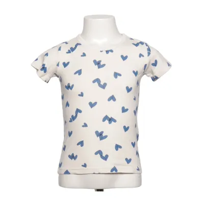 T-shirt (Blanc, Bleu) de Petit Bateau Coton