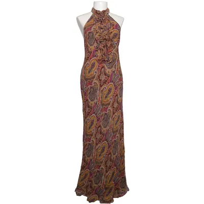 Maxi dress (Brown, Multicolored) from Tibi Polyester, Silk