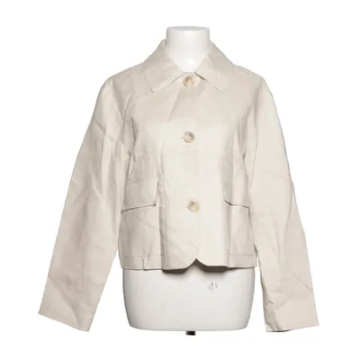 Jacket (Beige) from Mango Cotton, Linen, Polyester