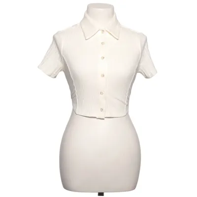 Wrap blouse (White) from SkyLar Rose Cotton, Elastane